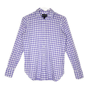 J Crew Gingham Button Down Collared Boy Shirt